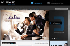 Page d'accueil boutique magento Mfaz